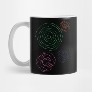 Concentric Circle Colorful Pattern | Geometry Mug